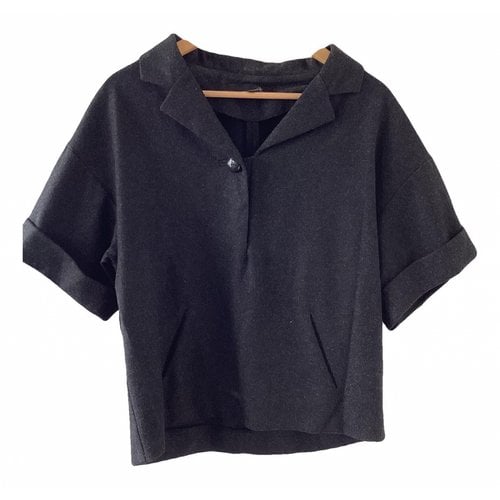 Pre-owned Isabel Marant Étoile Wool Top In Anthracite