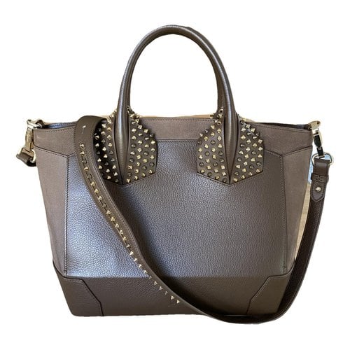 Pre-owned Christian Louboutin Éloïse Leather Tote In Brown