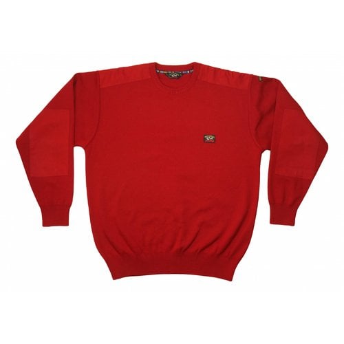 Pre-owned Paul & Shark Wool Sweatshirt In Red