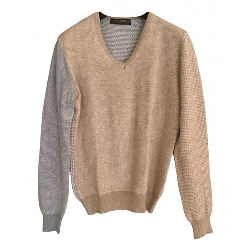 Pre-owned Etro Cashmere Pull In Beige