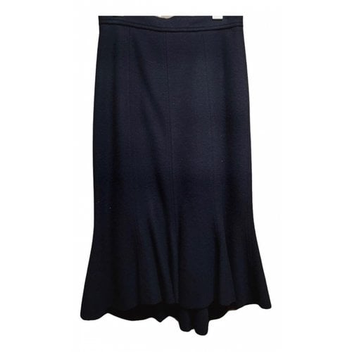 Pre-owned Prada Wool Mid-length Skirt In Purple