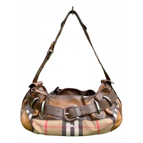 Pre-owned Burberry Leather Handbag In Multicolour