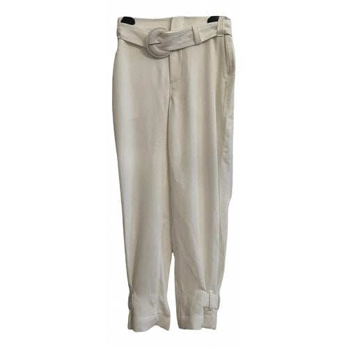 Pre-owned Proenza Schouler Trousers In White