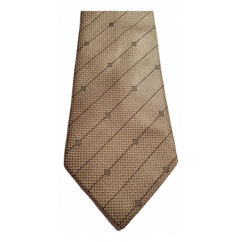Pre-owned Givenchy Silk Tie In Beige
