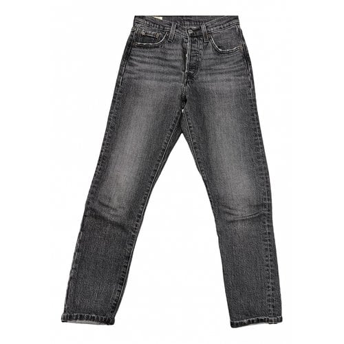 Pre-owned Levi's 501 Slim Jeans In Grey