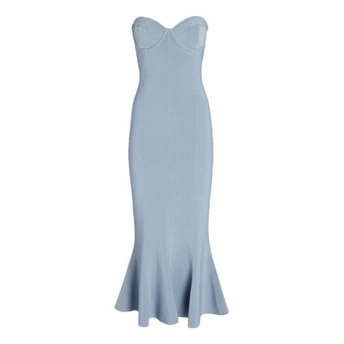 Pre-owned Norma Kamali Mid-length Dress In Blue