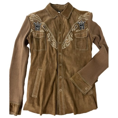 Pre-owned Roberto Cavalli Shirt In Camel