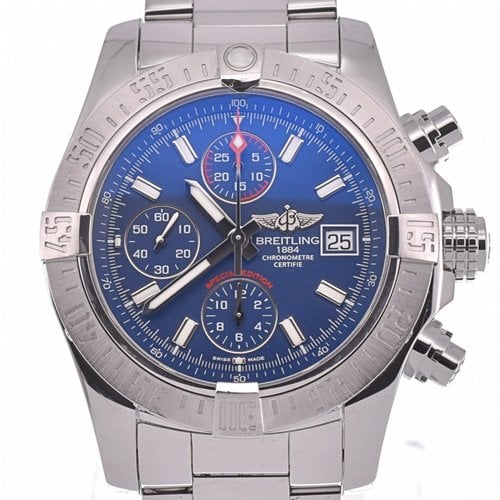 Pre-owned Breitling Avenger Watch In Blue