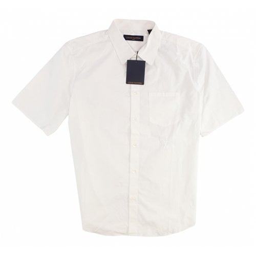 Louis Vuitton Orange Bandana Bleached Short Sleeve Button Up Shirt