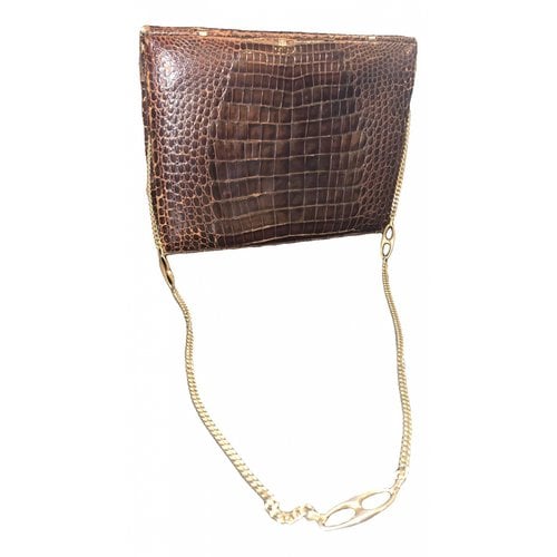 Pre-owned American Vintage Leather Handbag In Brown