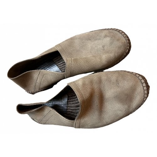 Pre-owned Tom Ford Leather Espadrilles In Brown