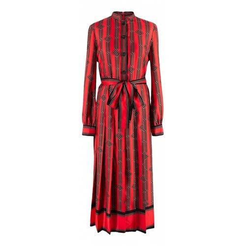 Pre-owned Gucci Silk Dress In Red