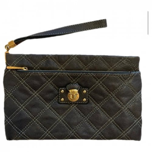 Pre-owned Marc Jacobs Leather Clutch Bag In Grey