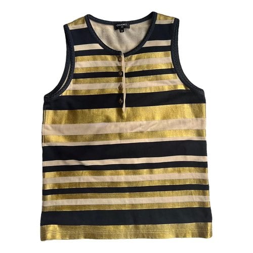 Pre-owned Chanel Vest In Gold