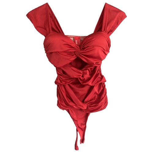 Pre-owned Wolford Top In Red