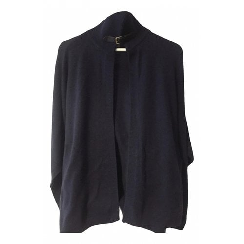 Pre-owned Max & Co Cashmere Cape In Blue