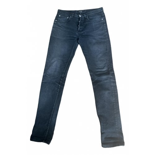 Pre-owned Apc Straight Jeans In Black
