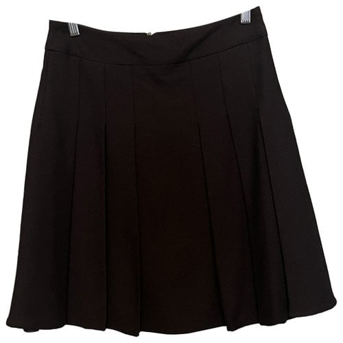Pre-owned Max & Co Wool Mini Skirt In Brown
