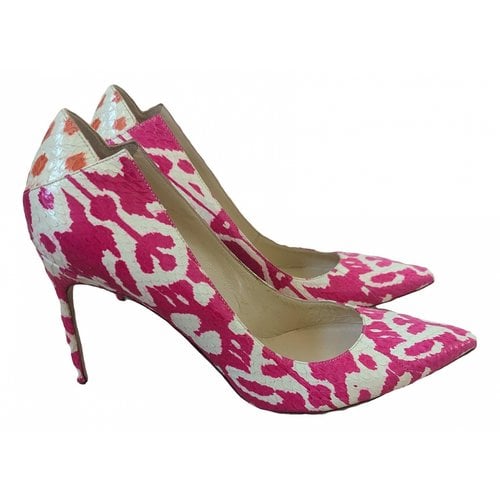 Pre-owned Brian Atwood Leather Heels In Pink