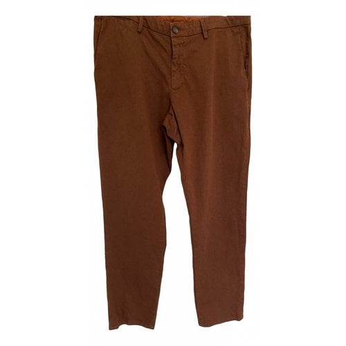 Pre-owned Trussardi Trousers In Brown