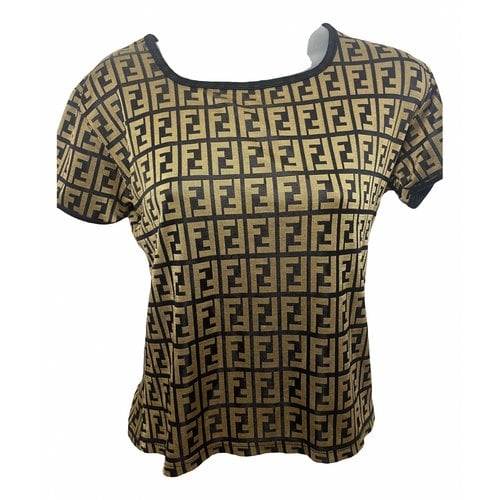 Pre-owned Fendi Shirt In Gold