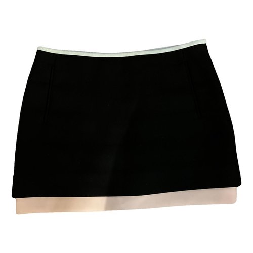 Pre-owned Diane Von Furstenberg Mini Skirt In Black
