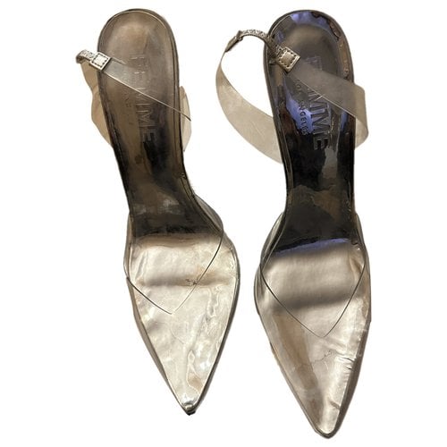 Pre-owned Femme Heels In Silver