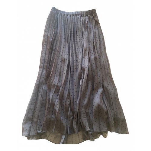 Pre-owned P.a.r.o.s.h Maxi Skirt In Grey