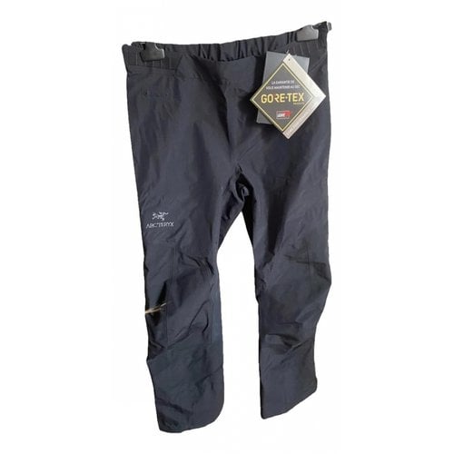 Pre-owned Arc'teryx Cloth Trousers In Black