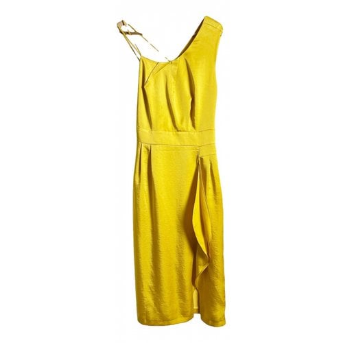 Pre-owned Reiss Mid-length Dress In Yellow