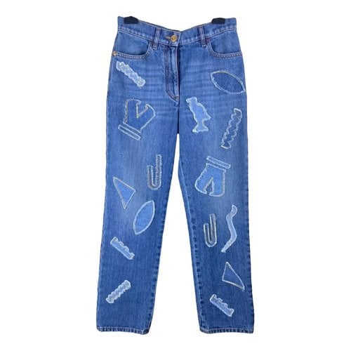 Pre-owned Chanel Trousers In Blue