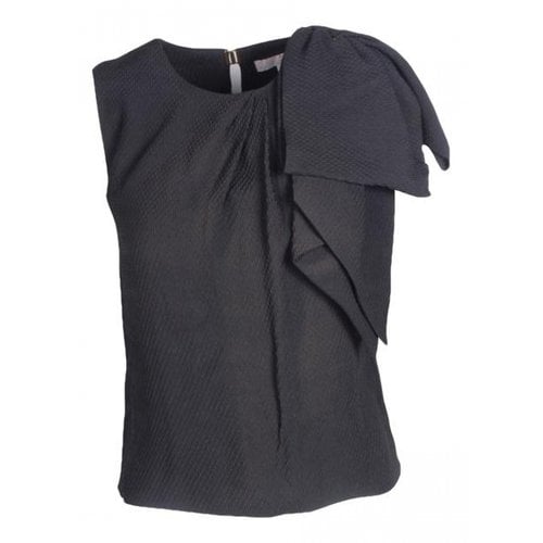 Pre-owned Mulberry Silk Top In Black