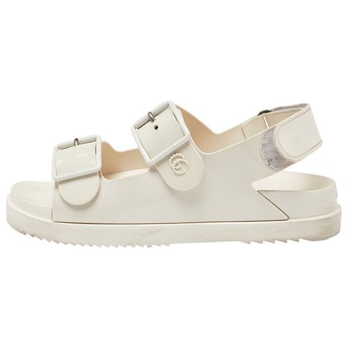 Pre-owned Gucci Sandal In White
