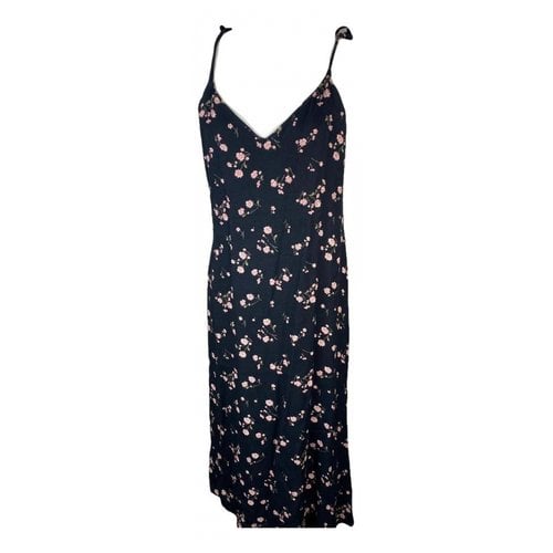 Pre-owned Reformation Maxi Dress In Black
