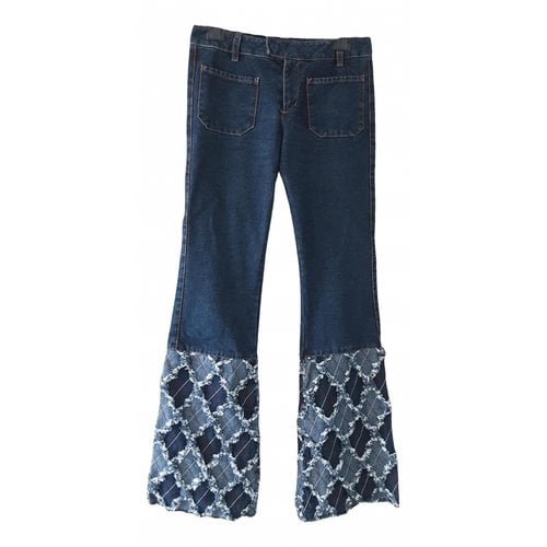 Pre-owned Jean Paul Gaultier Bootcut Jeans In Blue