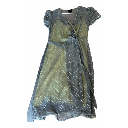 Pre-owned Anna Sui Mid-length Dress In Grey