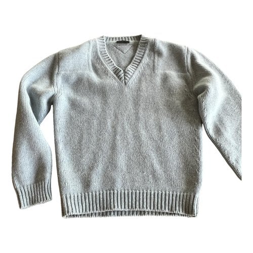 Pre-owned Prada Wool Sweatshirt In Blue