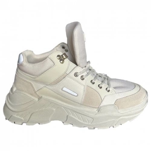 Pre-owned The Kooples High Trainers In White
