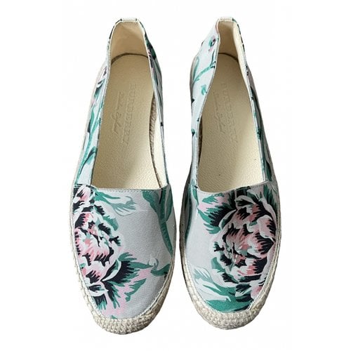 Pre-owned Burberry Cloth Flats In Multicolour