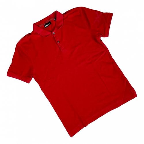 Pre-owned Dkny Polo Shirt In Red
