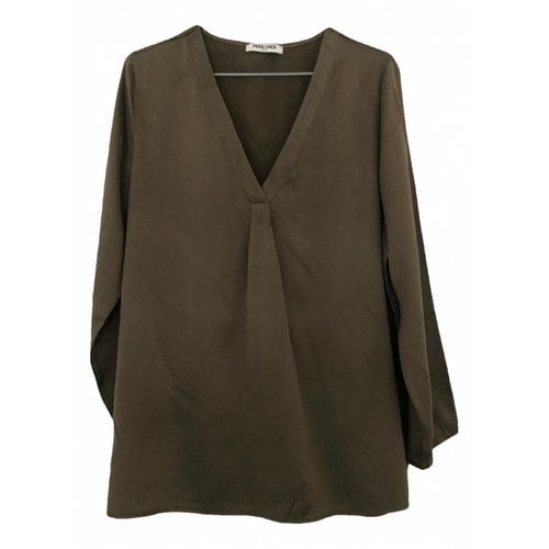 Pre-owned Max & Moi Silk Blouse In Brown