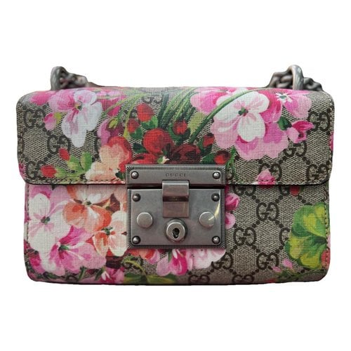 Pre-owned Gucci Padlock Leather Crossbody Bag In Multicolour