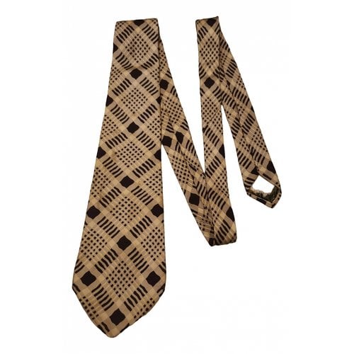 Pre-owned Loewe Silk Tie In Brown