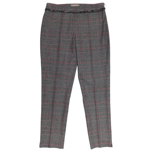 Pre-owned Georges Wool Chino Pants In Grey