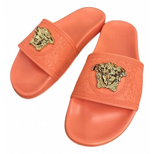 Pre-owned Versace Sandal In Orange
