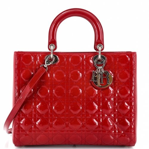 Pre-owned Dior Leather Handbag In Red