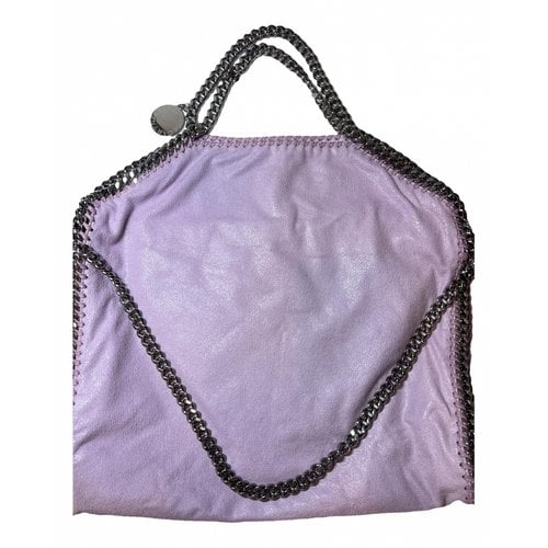 Pre-owned Stella Mccartney Falabella Vegan Leather Handbag In Purple