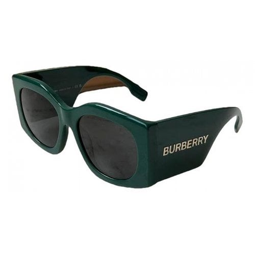 Pre-owned Burberry Oversized Sunglasses In Green