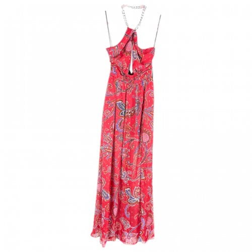 Pre-owned Dundas Maxi Dress In Red