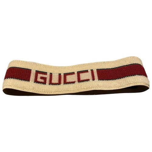 Pre-owned Gucci Hat In White